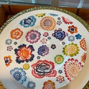 Villeroy and Boch Rare Discontinued Anmut Bloom Salad Plates 6 Total